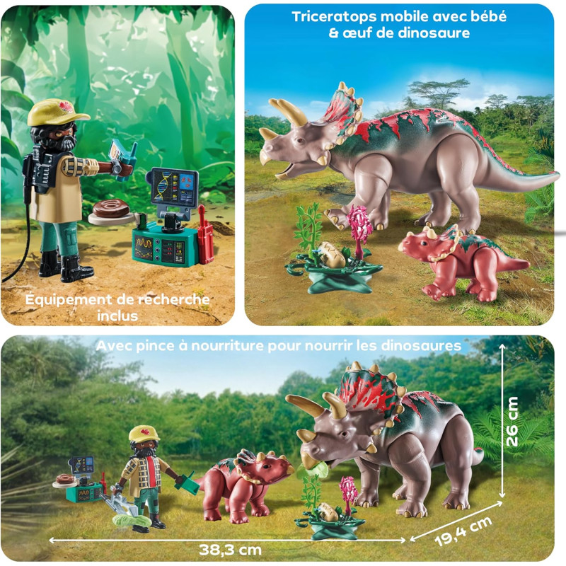Triceratops et explorateur - PLAYMOBIL