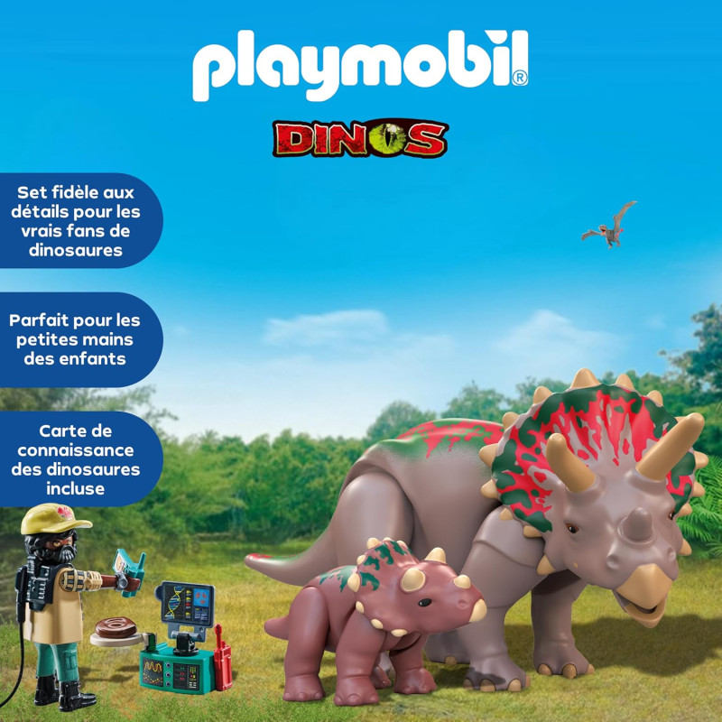 Triceratops et explorateur - PLAYMOBIL