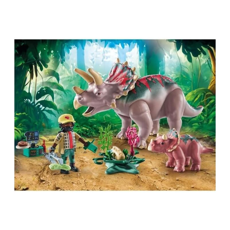 Triceratops et explorateur - PLAYMOBIL