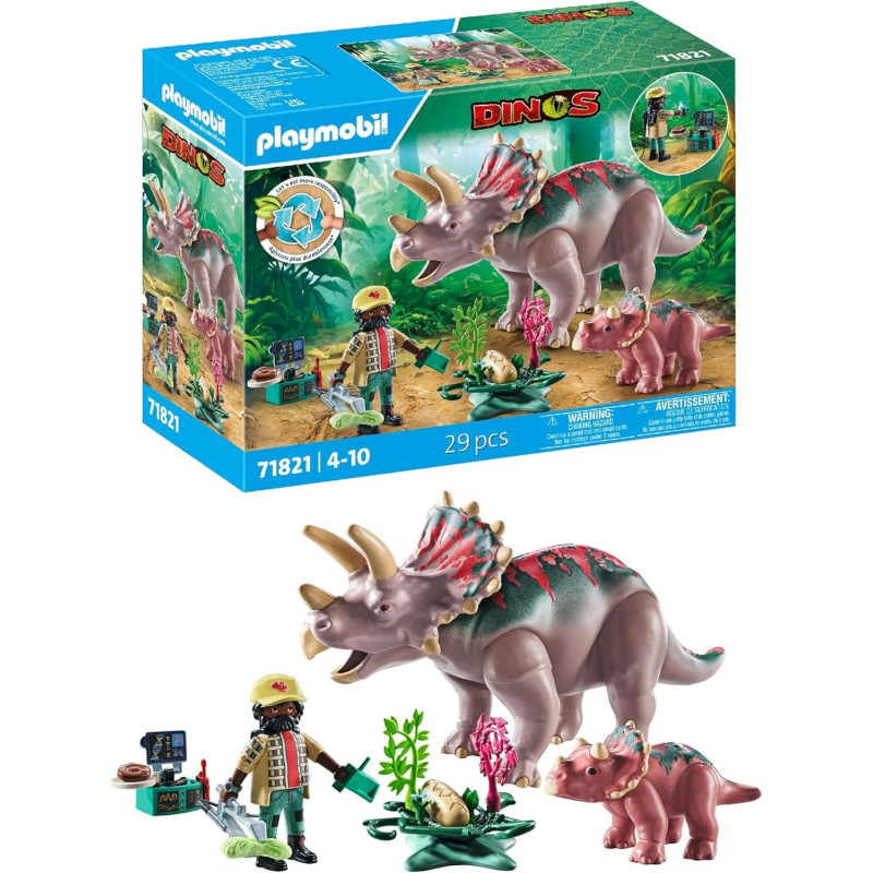 Triceratops et explorateur - PLAYMOBIL