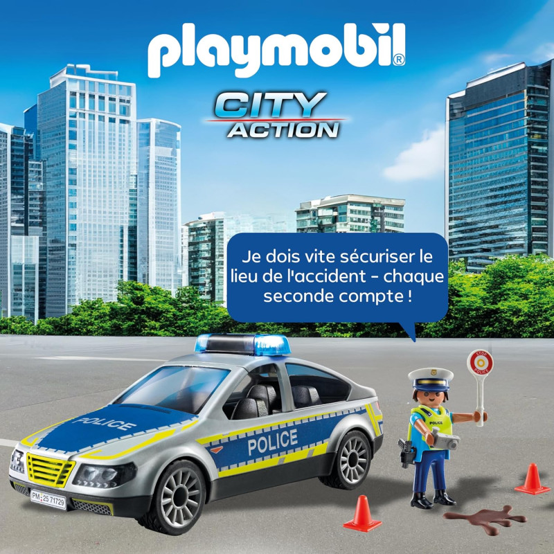 Voiture police avec sirène - PLAYMOBIL