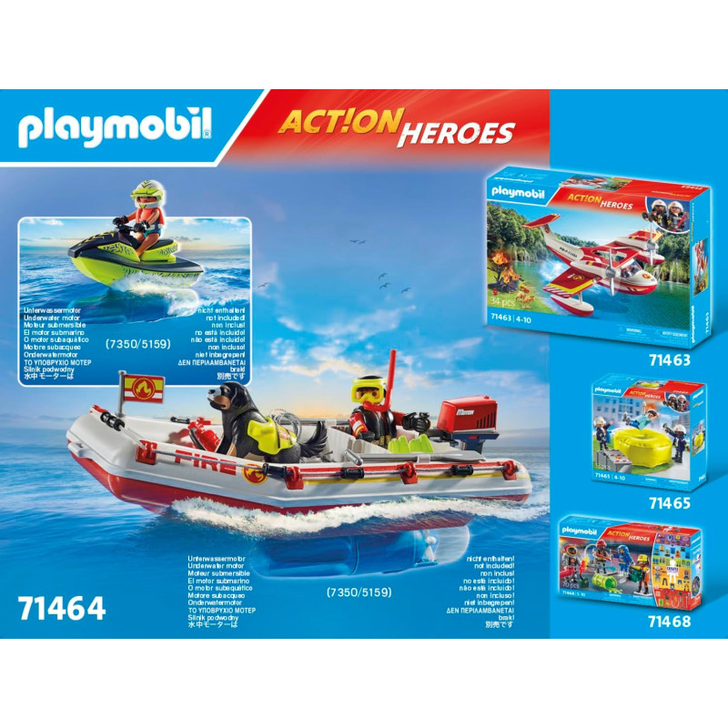 Bateau de pompier et scooter - PLAYMOBIL