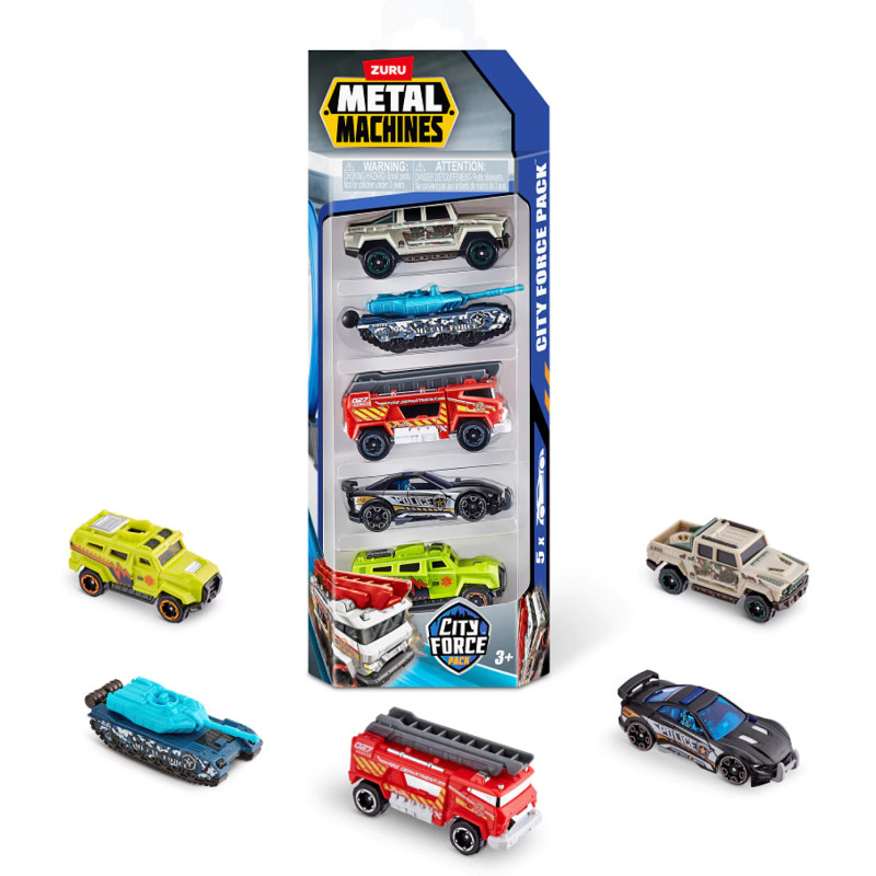 Lot de 5 véhicules city force - ZURU