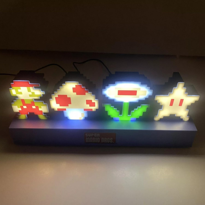 Lampe New Mario Icons Nintendo - WORLD TRADE & TECHNOLOGIES