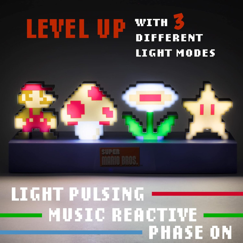Lampe New Mario Icons Nintendo - WORLD TRADE & TECHNOLOGIES