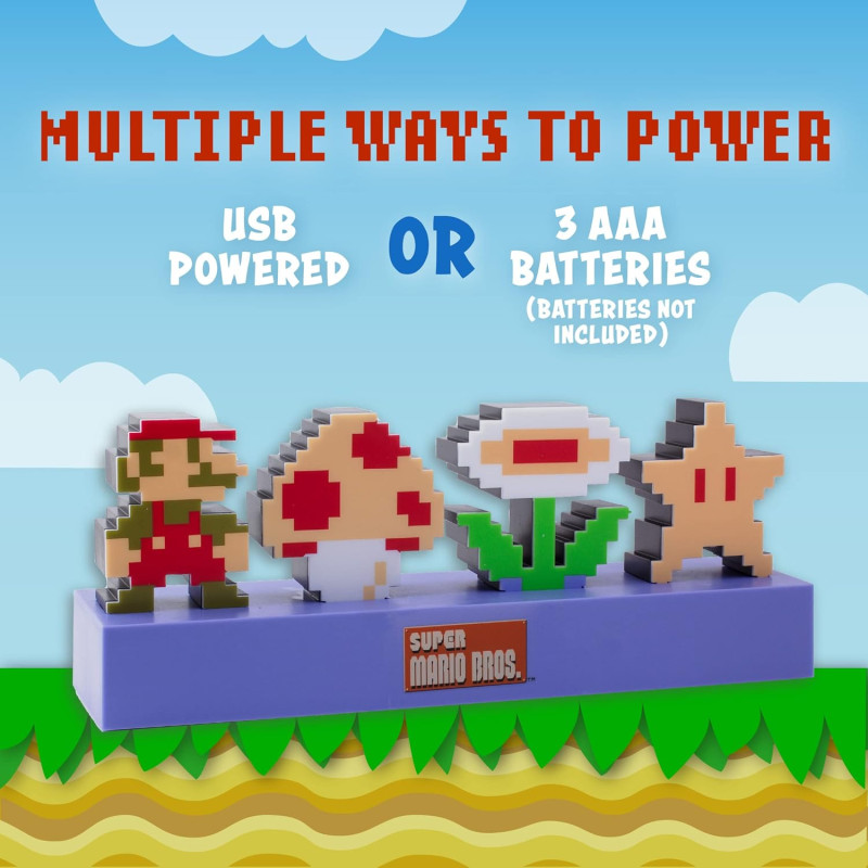 Lampe New Mario Icons Nintendo - WORLD TRADE & TECHNOLOGIES