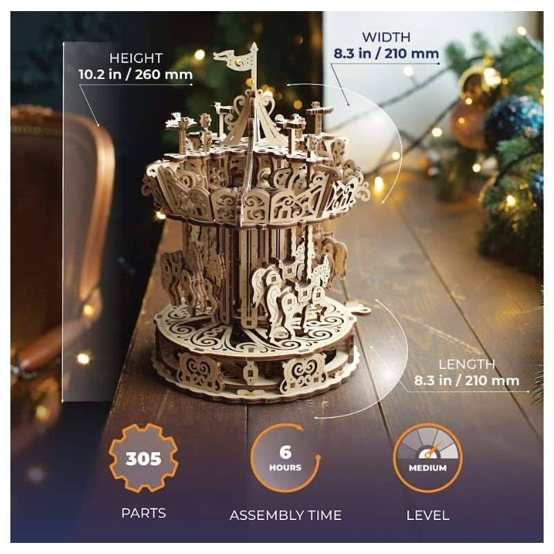 Maquette Carrousel - UGEARS