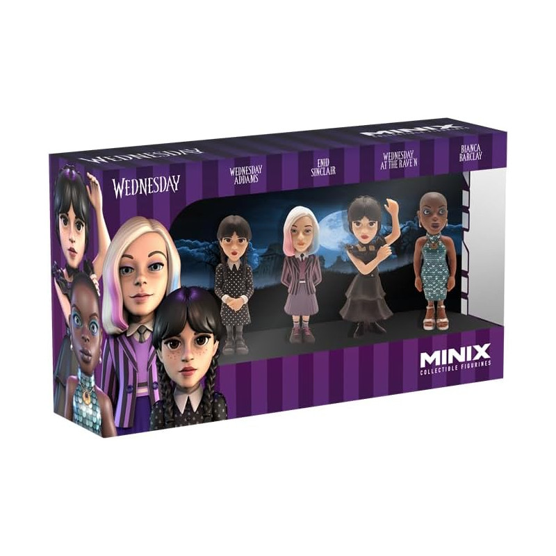 Pack 4 figurines Wednesday - MINIX