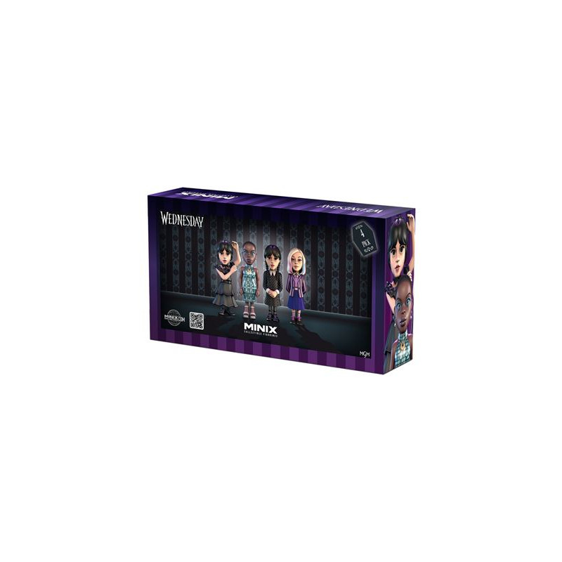 Pack 4 figurines Wednesday - MINIX