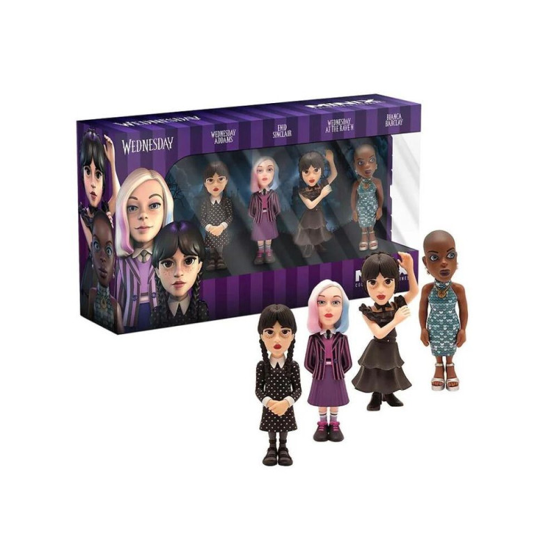 Pack 4 figurines Wednesday - MINIX