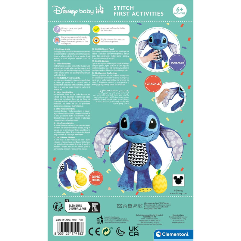 Stitch, ma peluche d'activité - CLEMENTONI