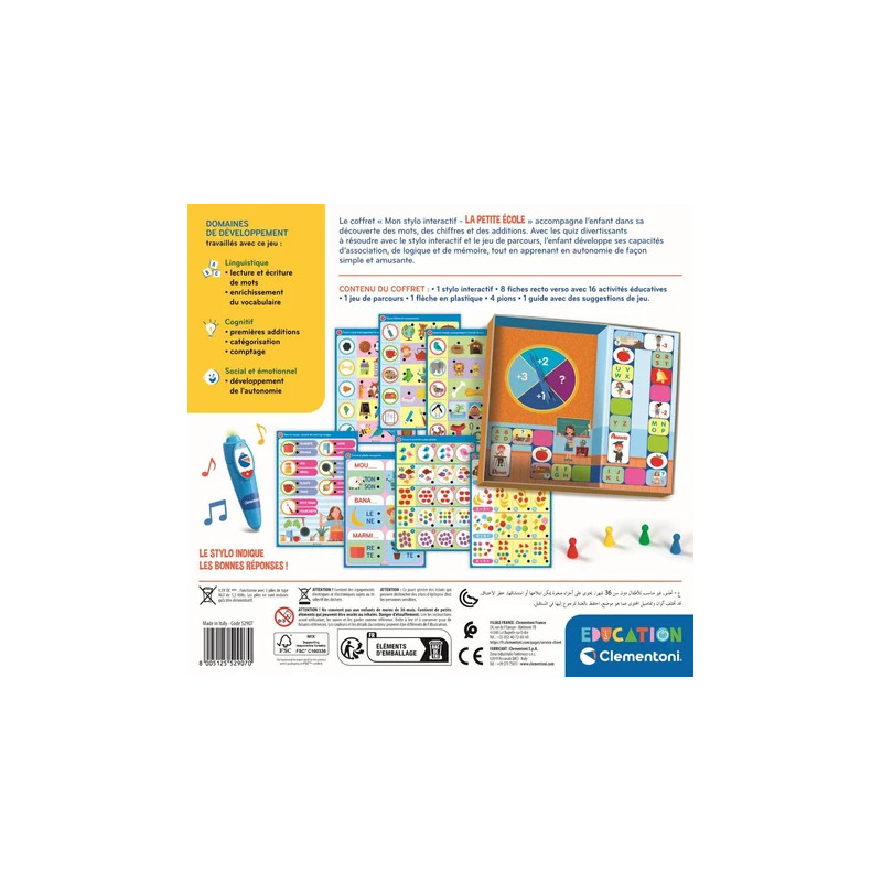 Stylo intéractif petite école - CLEMENTONI
