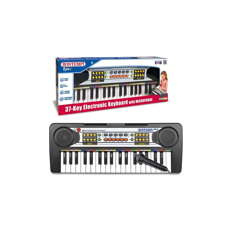 Clavier électronique 37 touches avec micro - BONTEMPI