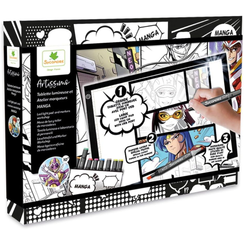 Tablette lumineuse XXL Manga - SYCOMORES