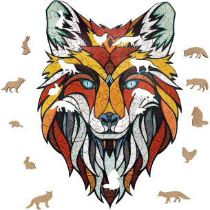 Puzzle bois renard 141 pièces - EWA