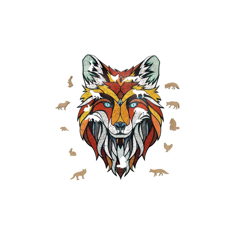 Puzzle bois renard 141 pièces - EWA Puzzle bois renard 141 pièces - EWA