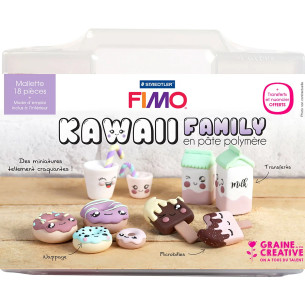 Mallette Fimo Kawai  Family - GRAINE CREATIVE