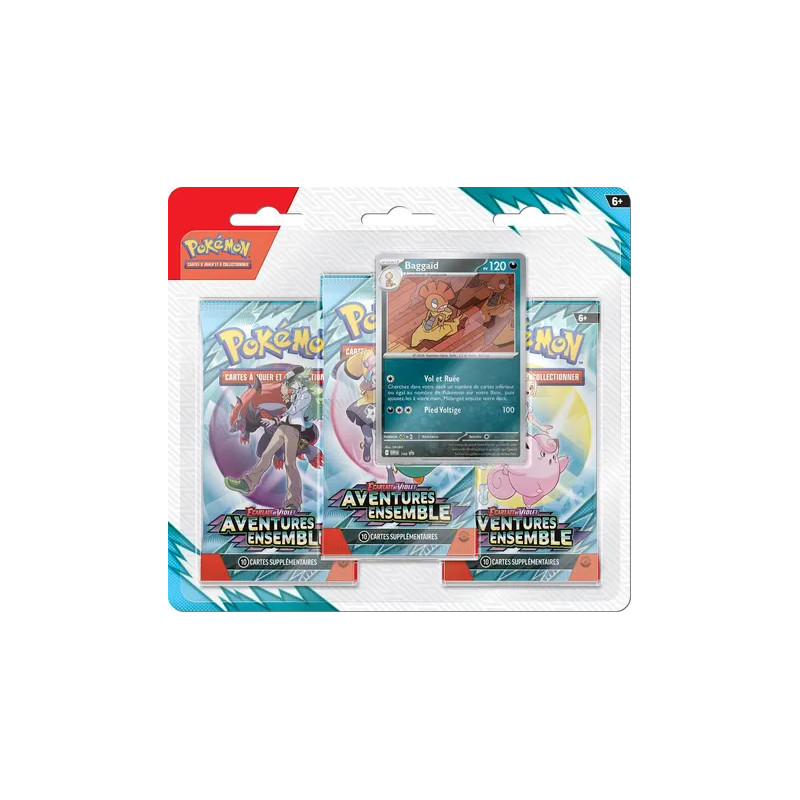 Pack 3 boosters Aventures ensemble EV09 - POKÉMON