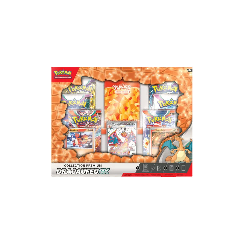 Coffret Premium Dracaufeu-ex Novembre 2023 - POKÉMON