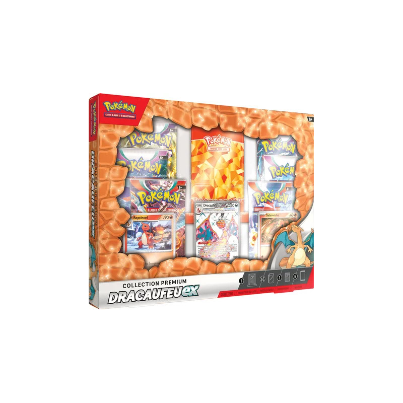 Coffret Premium Dracaufeu-ex Novembre 2023 - POKÉMON