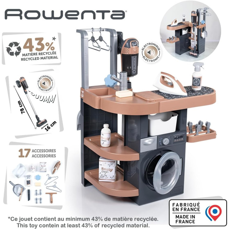 Rowenta wash&clean buanderie - SMOBY