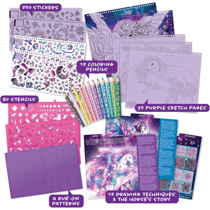 Carnet créatif chevaux - NEBULOUS STARS