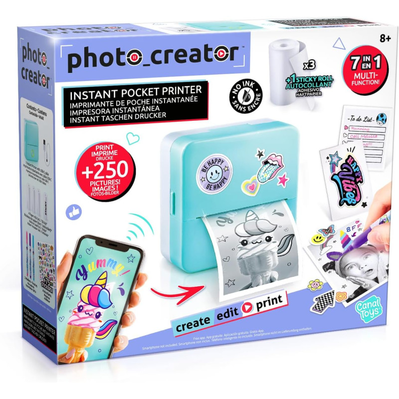 Mini imprimante instantanée - CANAL TOYS