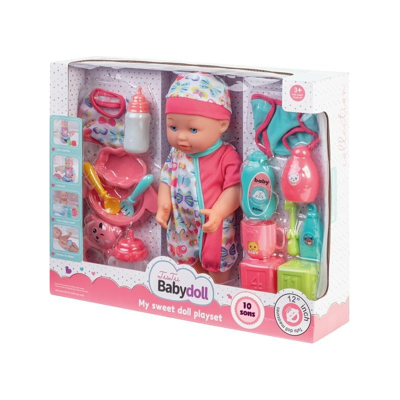 Coffret bébé poupon 30cm - WDK