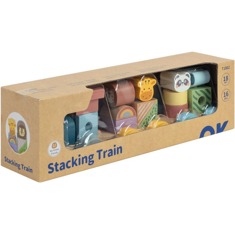 Train bois animal 32cm - WDK