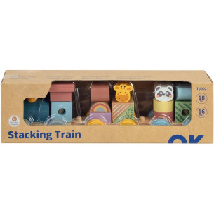 Train bois animal 32cm - WDK