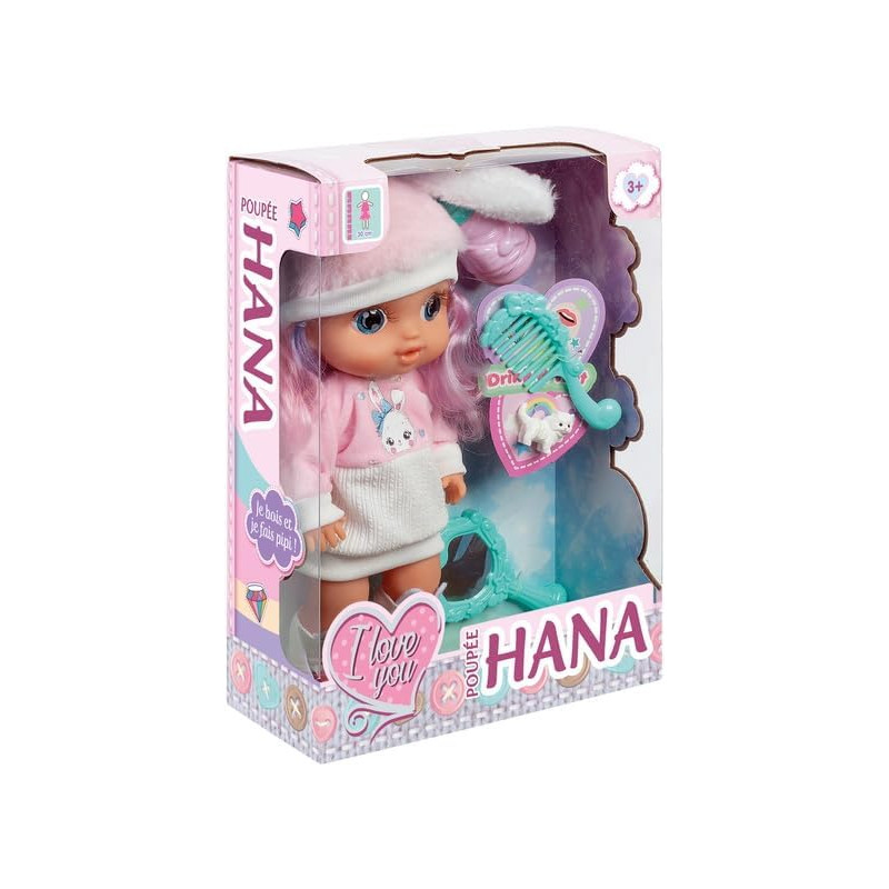 Poupée Hana 30cm Pipi - WDK