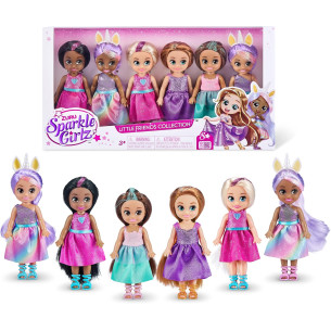 Lot de 5 poupées Sparkle Girlz - ZURU