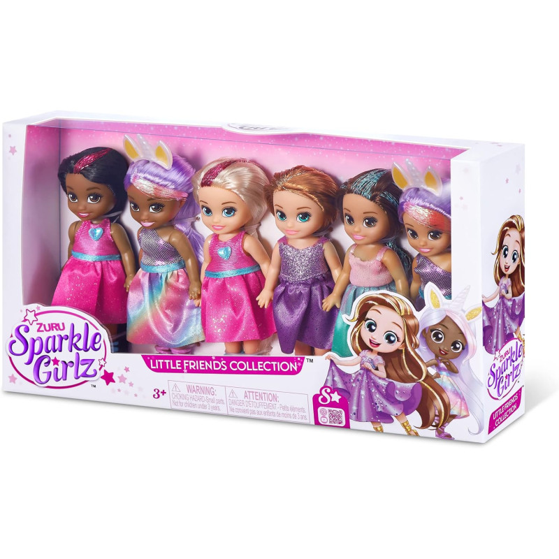 Lot de 5 poupées Sparkle Girlz - ZURU