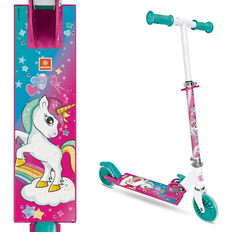 Trottinette 2 roues licorne - MONDO