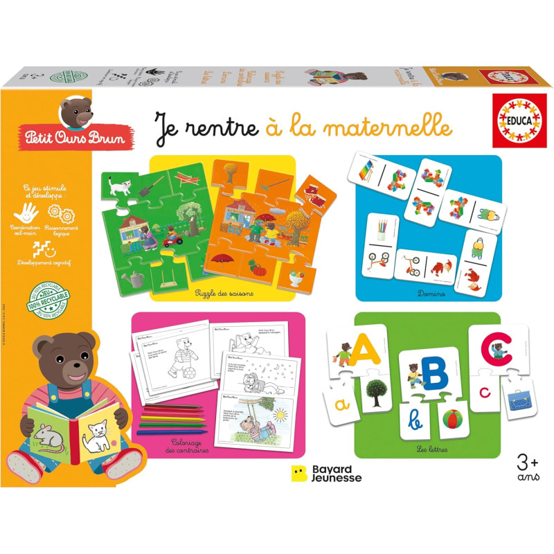 Je rentre à la maternelle Petit Ours Brun - EDUCA BORRAS