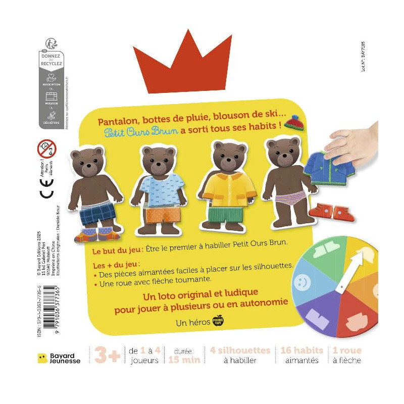 Petit Ours Brun Le loto des habits - BAYARD