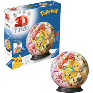 Puzzle 3D ball 72 pièces Pokémon - RAVENSBURGER