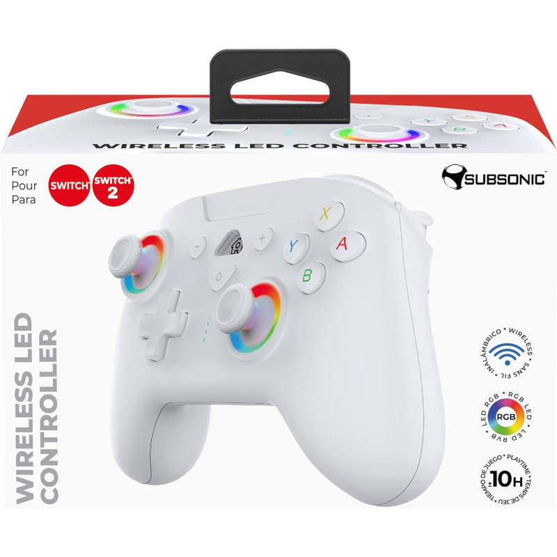 Manette Switch 2 Blanche - SUBSONIC