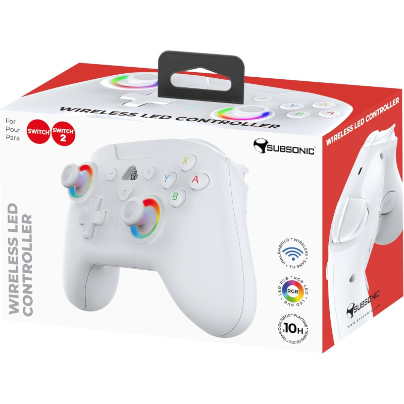Manette Switch 2 Blanche - SUBSONIC