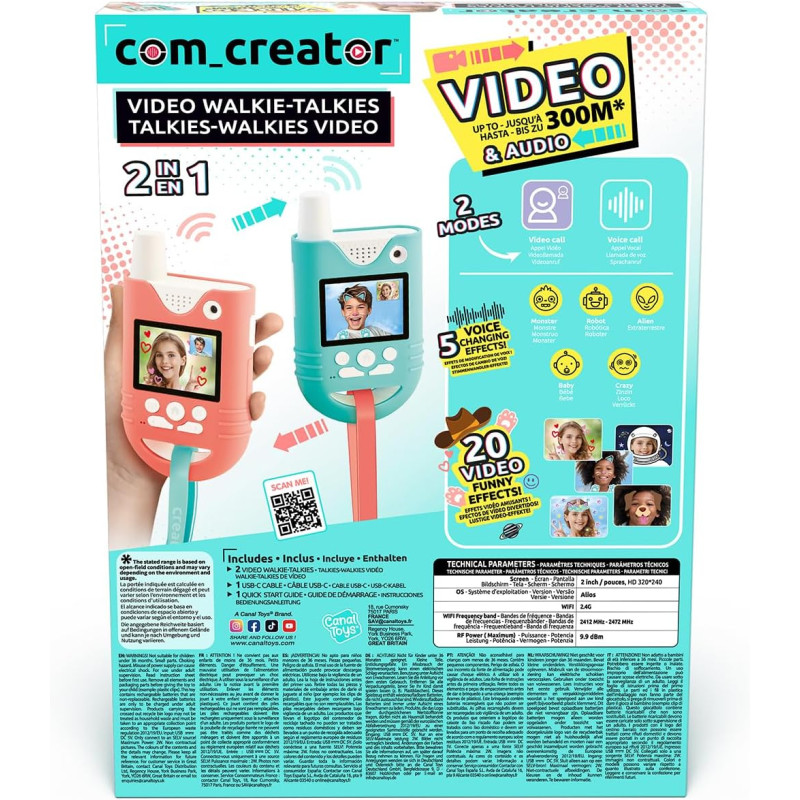 Talkies-walkies vidéo - CANAL TOYS