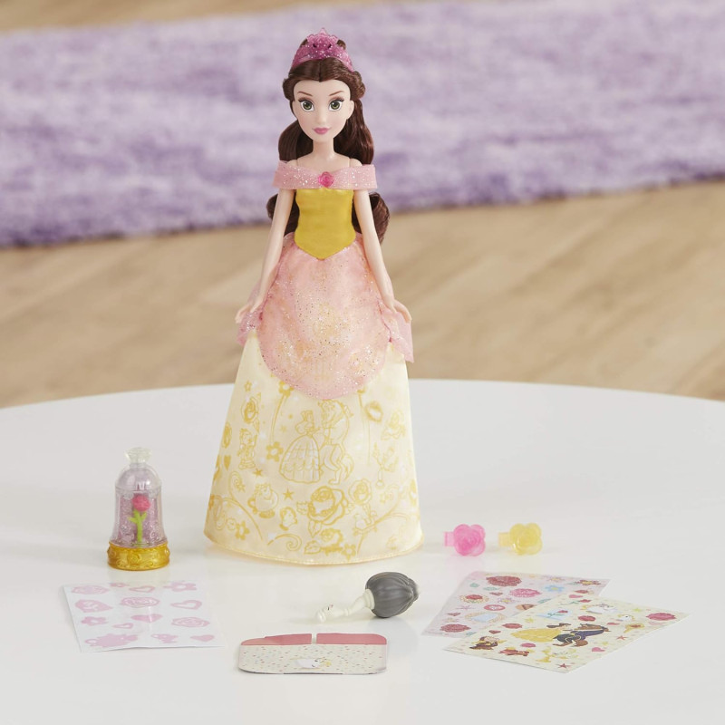 Poupée Princesse La Belle et la Bête robe enchantée et paillettes - HASBRO