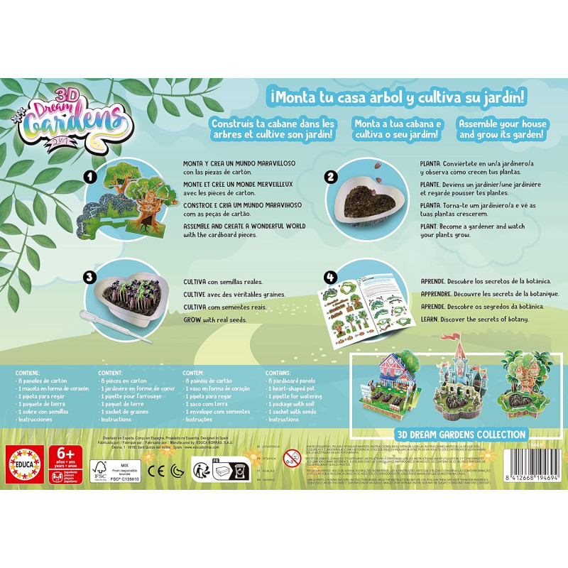 Kit de jardinage 2 en 1 cabane dans l'arbre - EDUCA