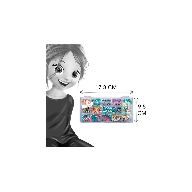 Boîte perles bois couleurs - BUKI