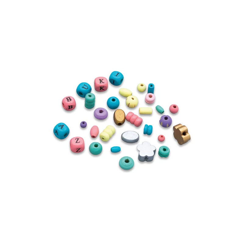 Boîte perles bois couleurs - BUKI