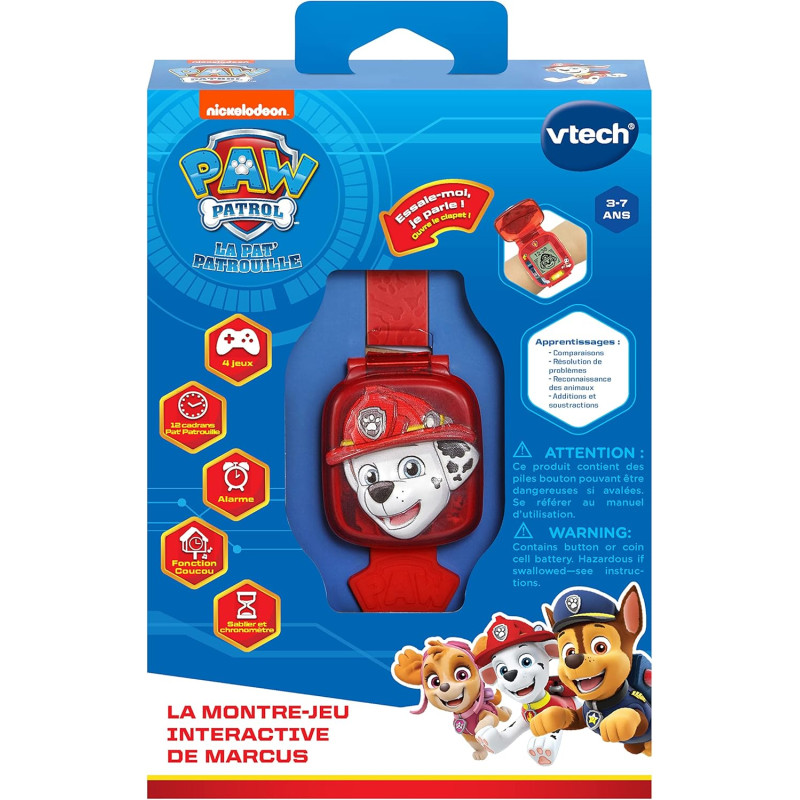 Montre interactive Marcus Pat'Patrouille - VTECH