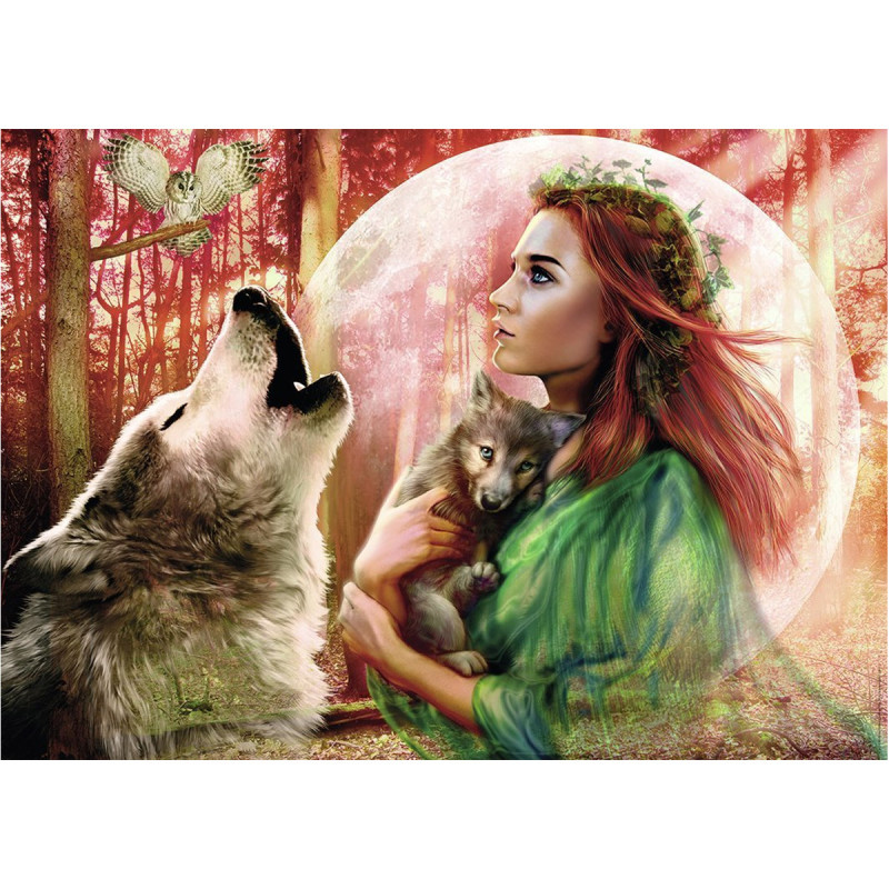 Puzzle 1000 pièces : pleine lune - NATHAN