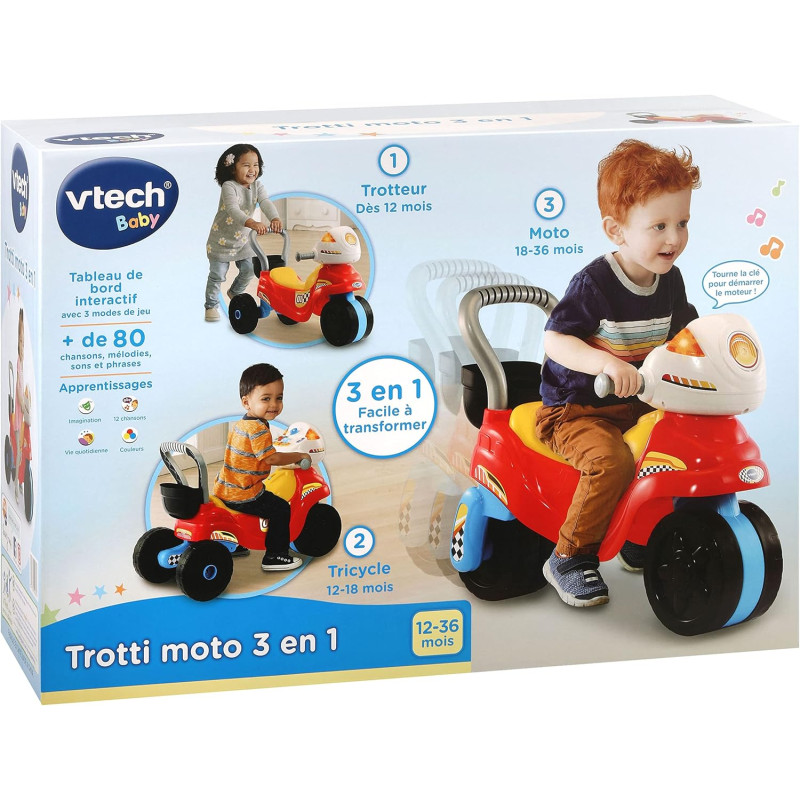 Porteur Trotti moto 3 en 1 - VTECH