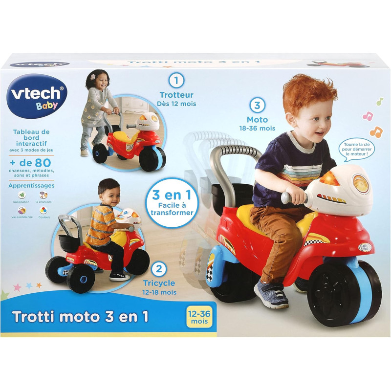 Porteur Trotti moto 3 en 1 - VTECH