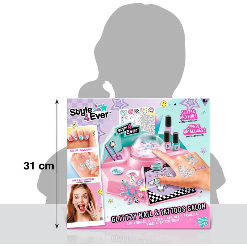 Glittzy bar à ongles et tatoo - CANAL TOYS