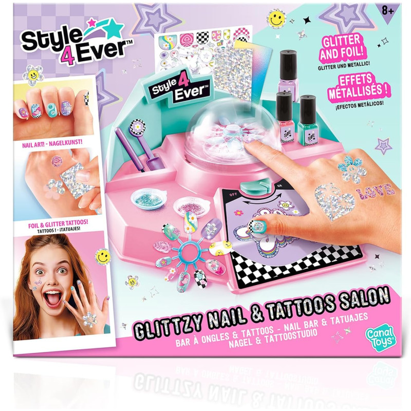 Glittzy bar à ongles et tatoo - CANAL TOYS